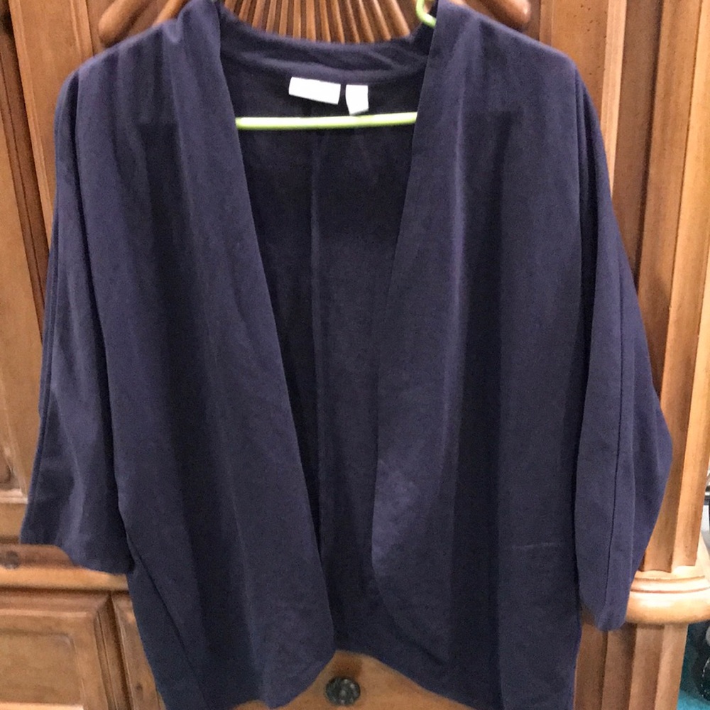 Lori Goldstein 3/4 jacket work pockets